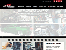 Tablet Screenshot of drivemotorsportsinternational.com